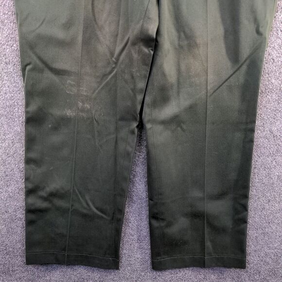 Big Mac Men's Flat Front Straight Leg Chino Pants Green 36x29 Workwear - Picture 5 of 12